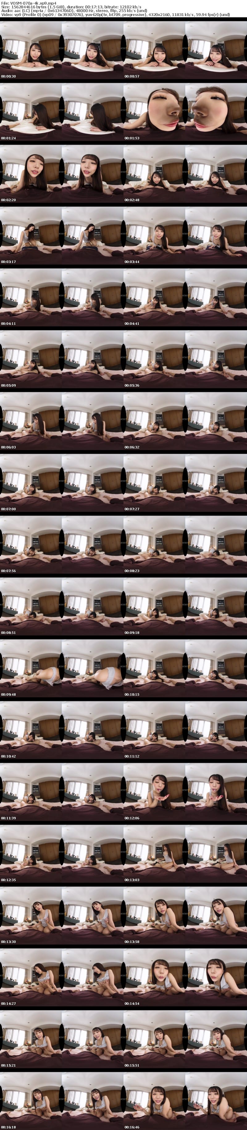 VOSM-070 【VR】HQ劇的超高画質 愛おし激カワ彼女と二人だけの甘～い癒やしラブいちゃ中出しSEX BEST 670分
