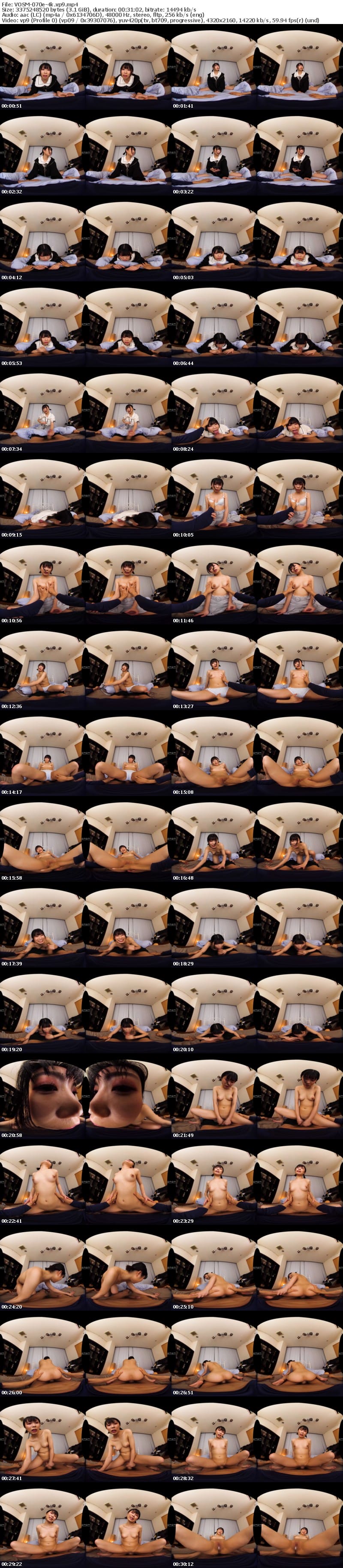 VOSM-070 【VR】HQ劇的超高画質 愛おし激カワ彼女と二人だけの甘～い癒やしラブいちゃ中出しSEX BEST 670分