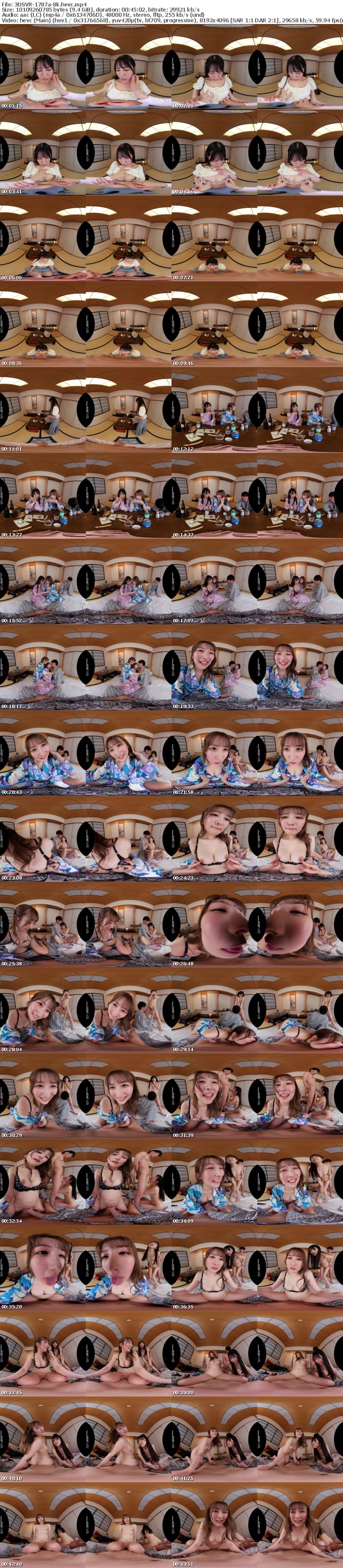 3DSVR-1787 【VR】【8K】夫婦交換スワッピング旅行 親友夫婦と旅先で一夜限りの妻交換