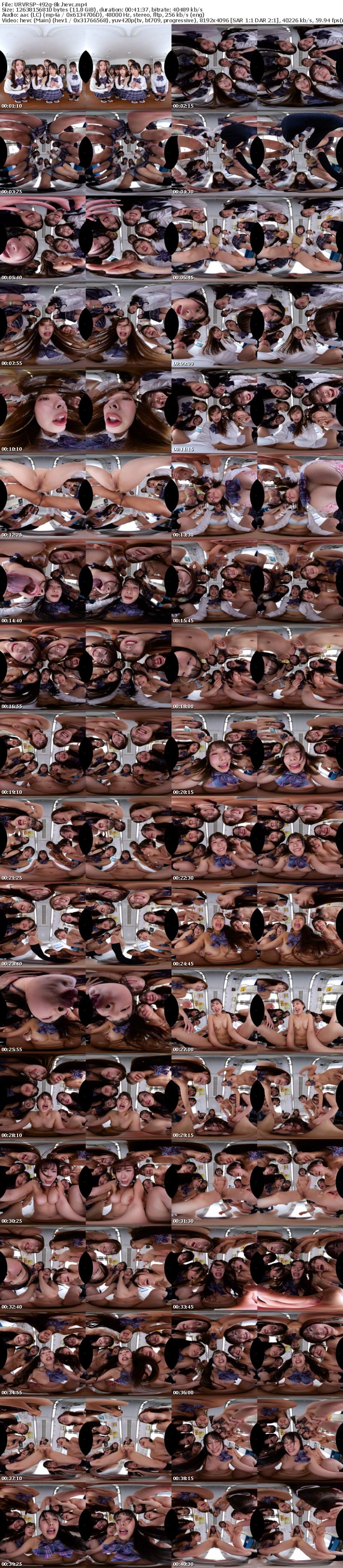 URVRSP-492 【VR】【8K VR】3年H組ハーレム美少女祭り! 全員と生中出し放題SP学園祭!