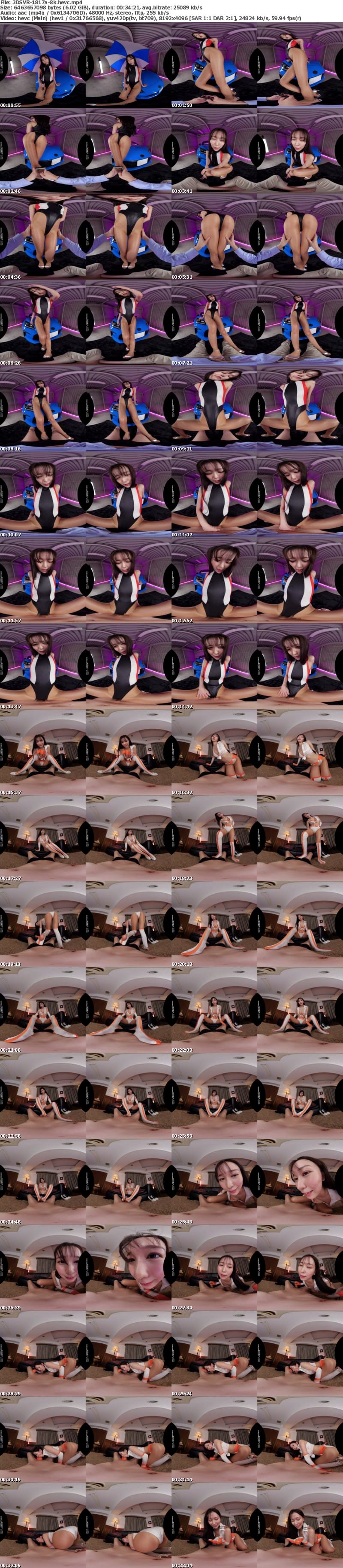 3DSVR-1817 【VR】【8K】悪魔的足コキ射精管理レースクイーンお姉さんの172cm高身長&軟体美脚フルコースで無限絶頂!! 森あやみ