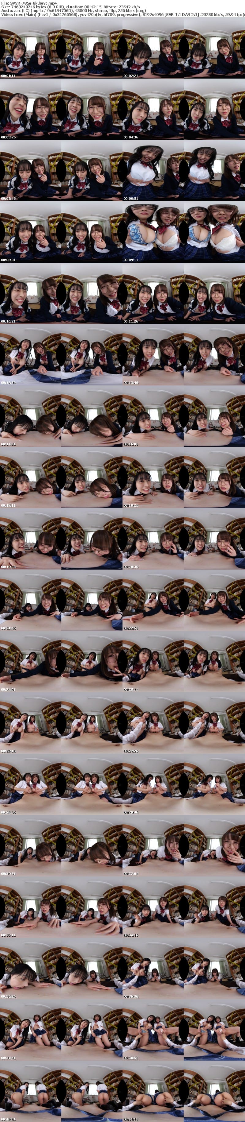 SAVR-785 【VR】【KMPVR-彩-8周年記念作品】全方位おっぱい8KVR】内気なボクは、転校先でスクールカースト上位の巨乳ヤンキー5人に、チ○ポ奴●としてコキ使われ続ける、逃げ場ゼロのパイズリ狂学痴女ハーレム
