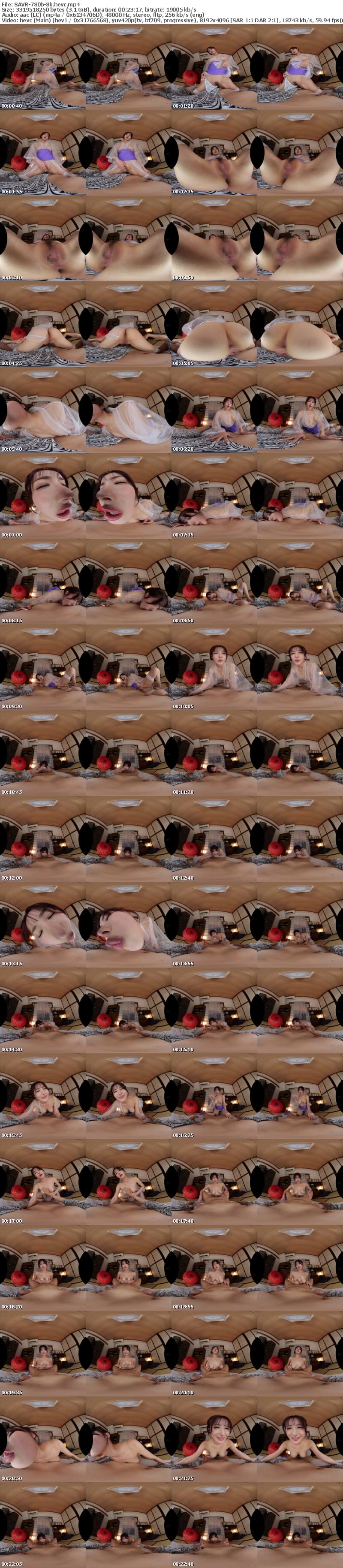 SAVR-780 【VR】10発射精し終えるまでエンドレスに快楽中枢を刺激する強性射精旅館 藤森里穂