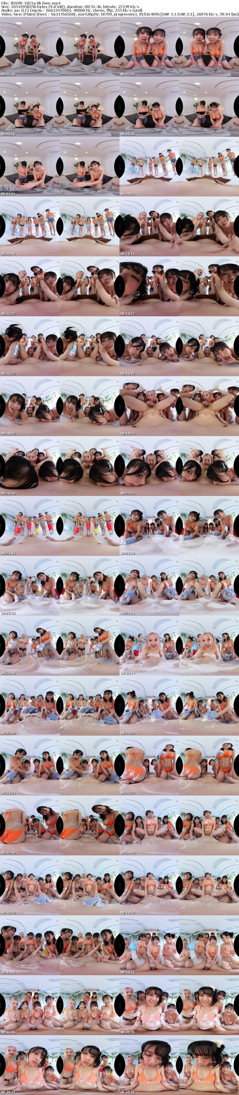 3DSVR-1821 【VR】【8K】CHINPO WASH VR ビキニ整備士6人による全身淫乱点検 全身舐められ!洗われ!究極ハーレム