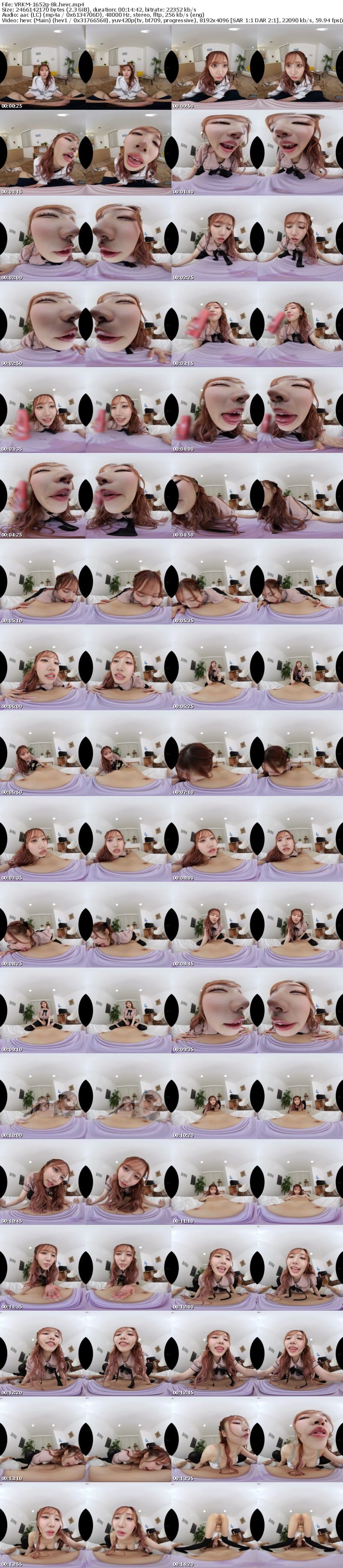 VRKM-1652 【VR】舐めて!しゃぶって!吸いついて!唾液と涎でベチャベチャ!淫べろ濃厚愛撫 SEX BEST 300min