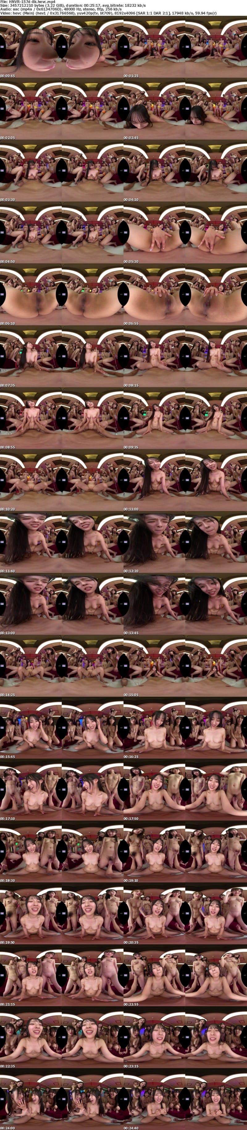 HNVR-157 【VR】ドキッ！水着ポロリあり！女だらけの中出しバトルロワイヤル 僕との中出しSEXできる権利をかけて12人の女の子がガチンコ勝負！！