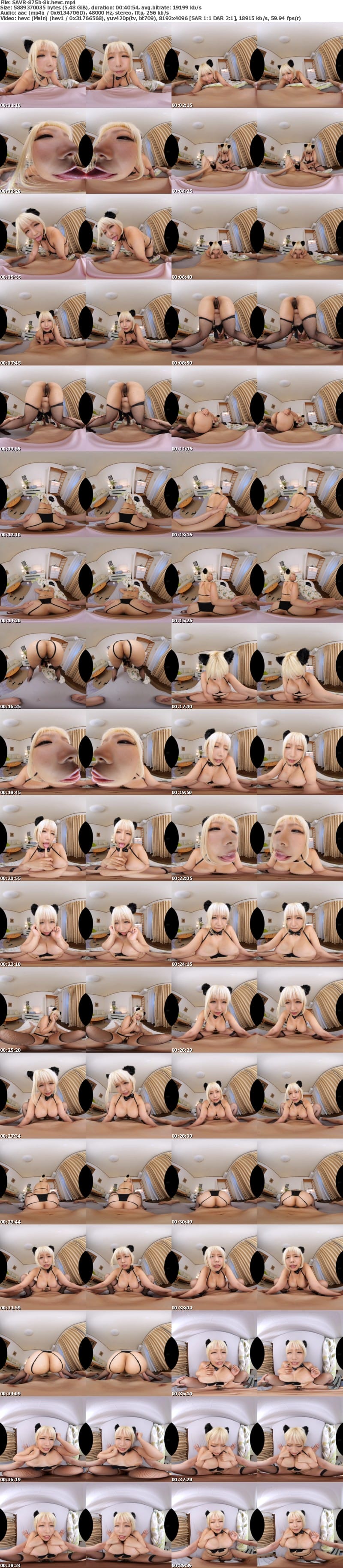 SAVR-875 【VR】爆乳の黒猫ちゃんにペロペロされて。大きなおっぱいを揺らし甘えてくる最高の生活。 乙アリス