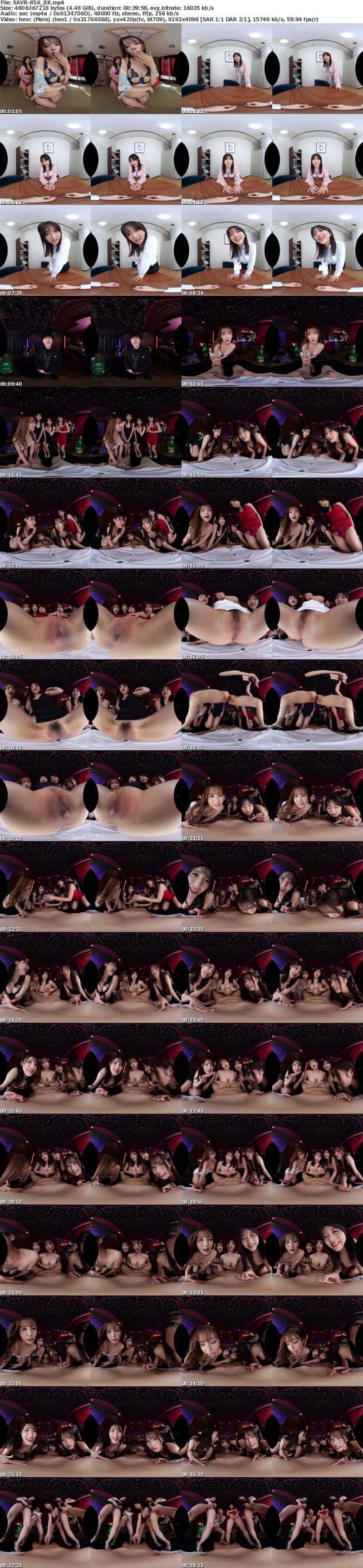 SAVR-856 【VR】欲求不満のお姉さま方が集う秘密クラブは、僕のチ〇ポを奪い合う会員制ハーレムBARだった！～入店後すぐにハーレムパイズリ＆フェラアタック！？～