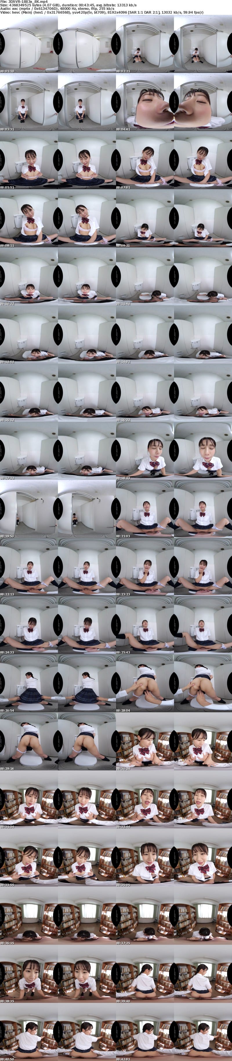 3DSVR-1883 【VR】【8K】真面目なクラス委員長は実は見られて興奮する露出癖持ちの変態だった 五芭