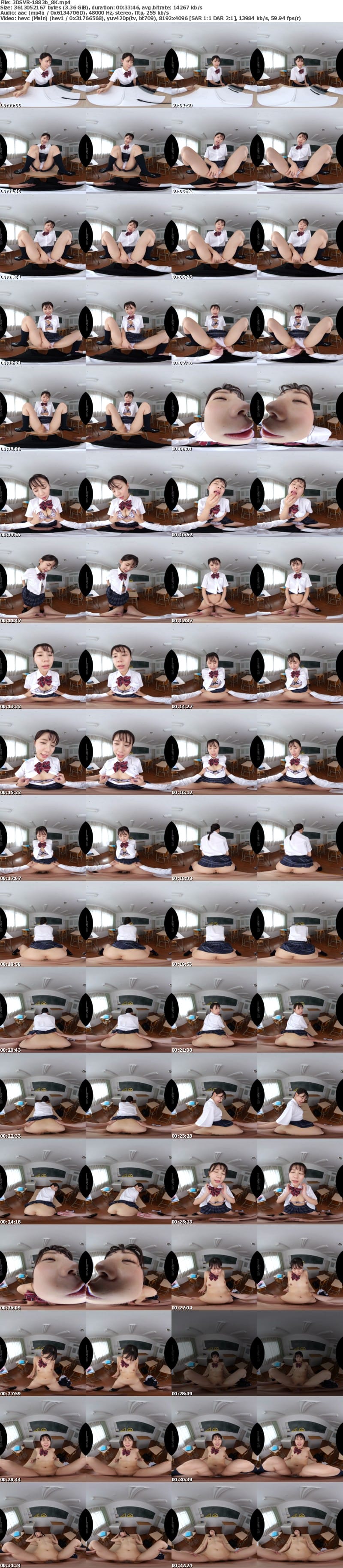3DSVR-1883 【VR】【8K】真面目なクラス委員長は実は見られて興奮する露出癖持ちの変態だった 五芭