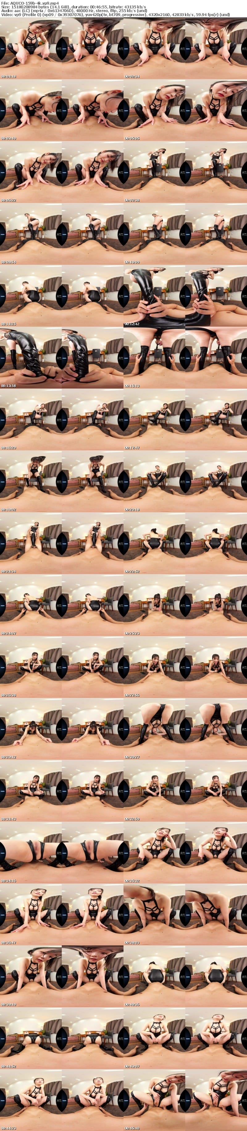 AQUCO-159 【VR】【革フェチ特化】173cm 長身足長ドSお姉さんの光沢レザーサディスティックファック 滝ゆいな