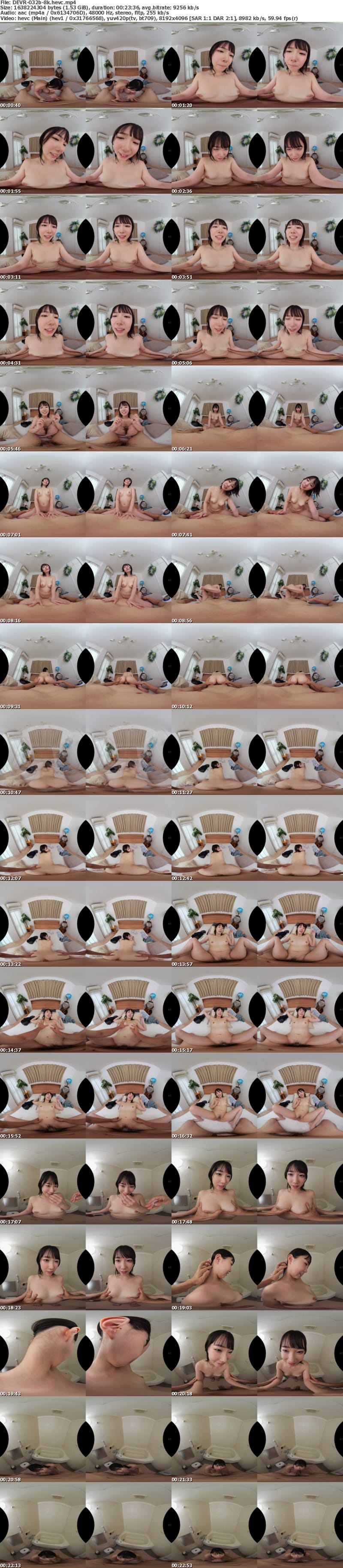 DEVR-032 【VR】エアコンがぶっ壊れた真夏の密室で彼女と体液まき散らしSEX 野宮あん