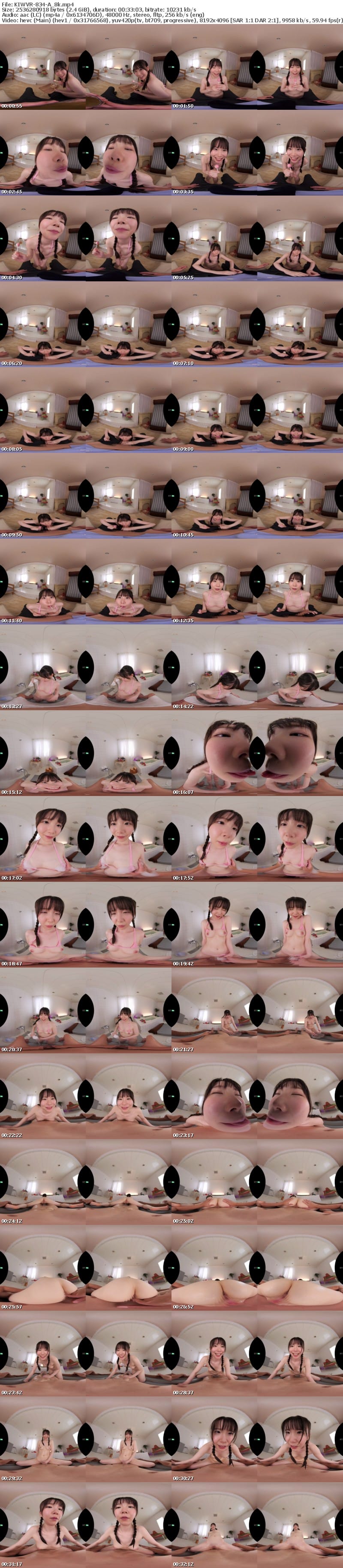 KIWVR-834 【VR】【8K】絶滅寸前ぴっちぴち着エロアイドルがキャンディーみたいに全身舐めソープ 藤田ゆず